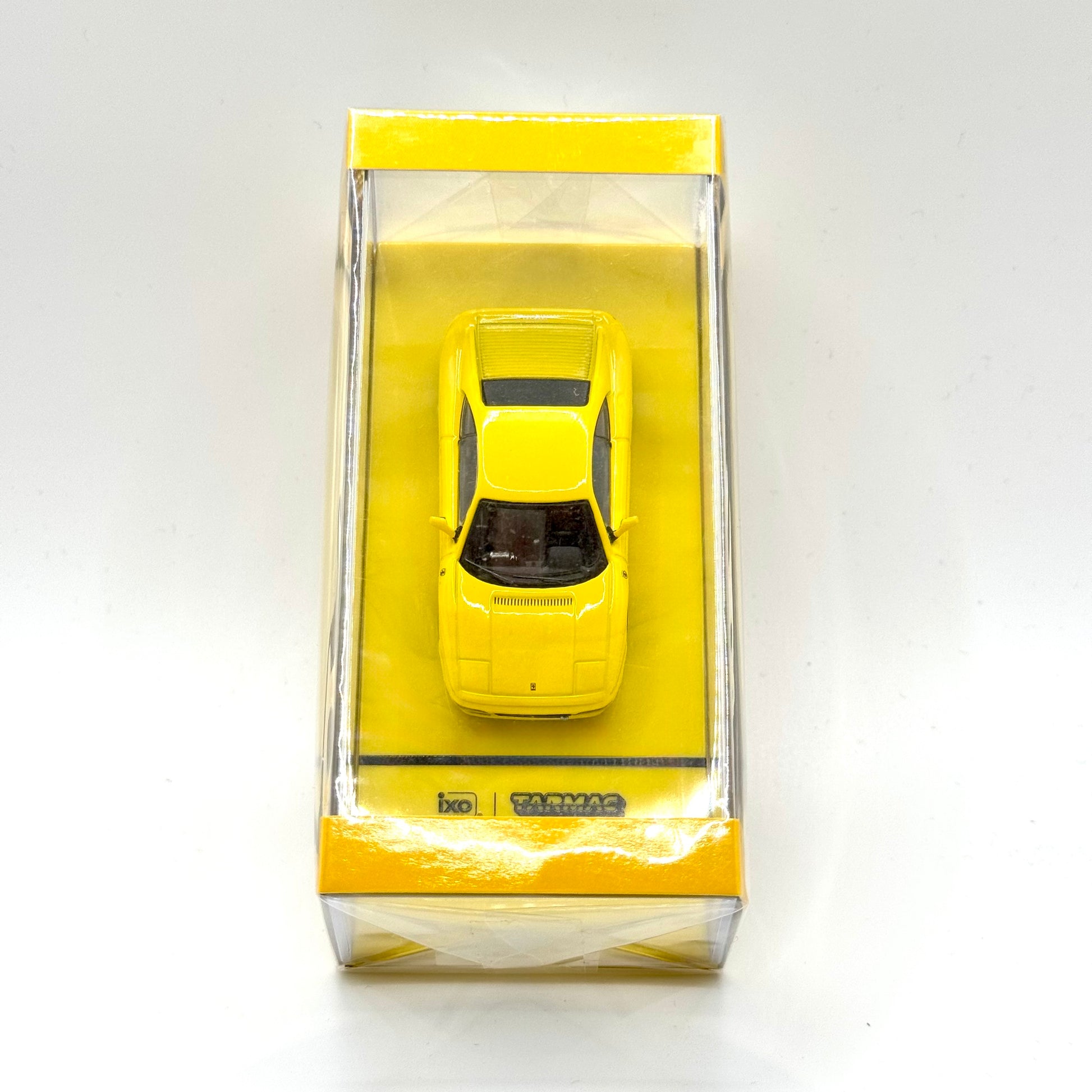 Tarmac Works Ferrari 348 Challenge Yellow 1:64 diecast box top