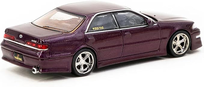 Side profile of Vertex JZX100 Mark II in Purple Metallic by Tarmac Works
