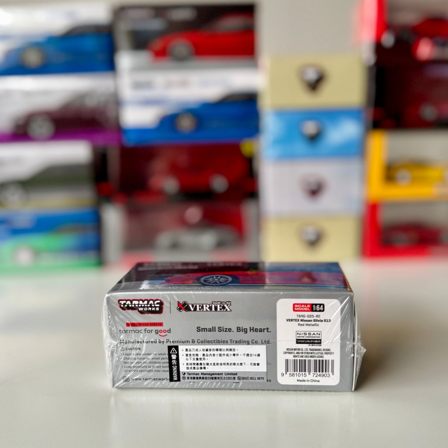 Packaging of Global64 Tarmac Works Silvia S13 Vertex Red Metallic
