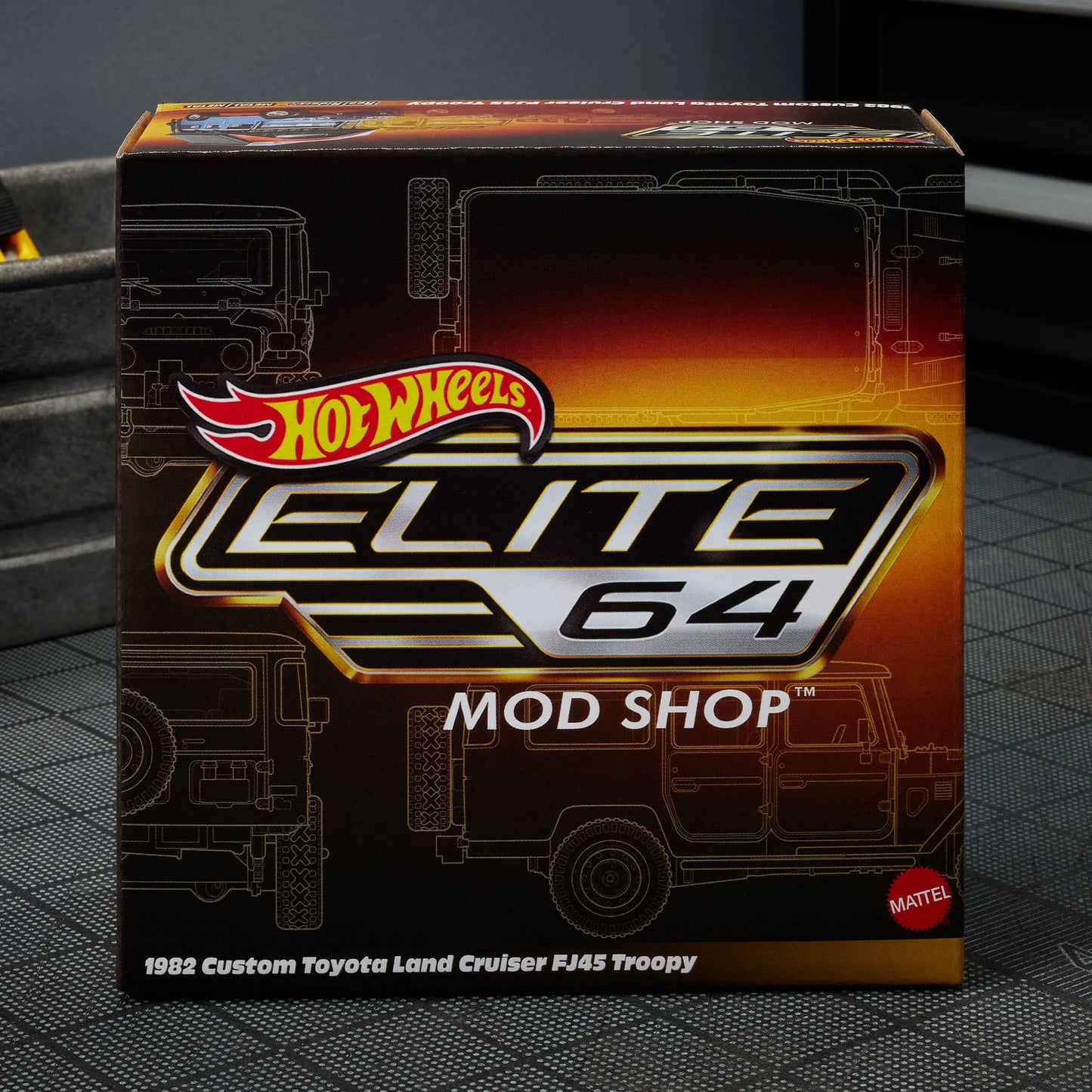 Packaging of Hot Wheels Elite 64 Toyota FJ45 Troopy
