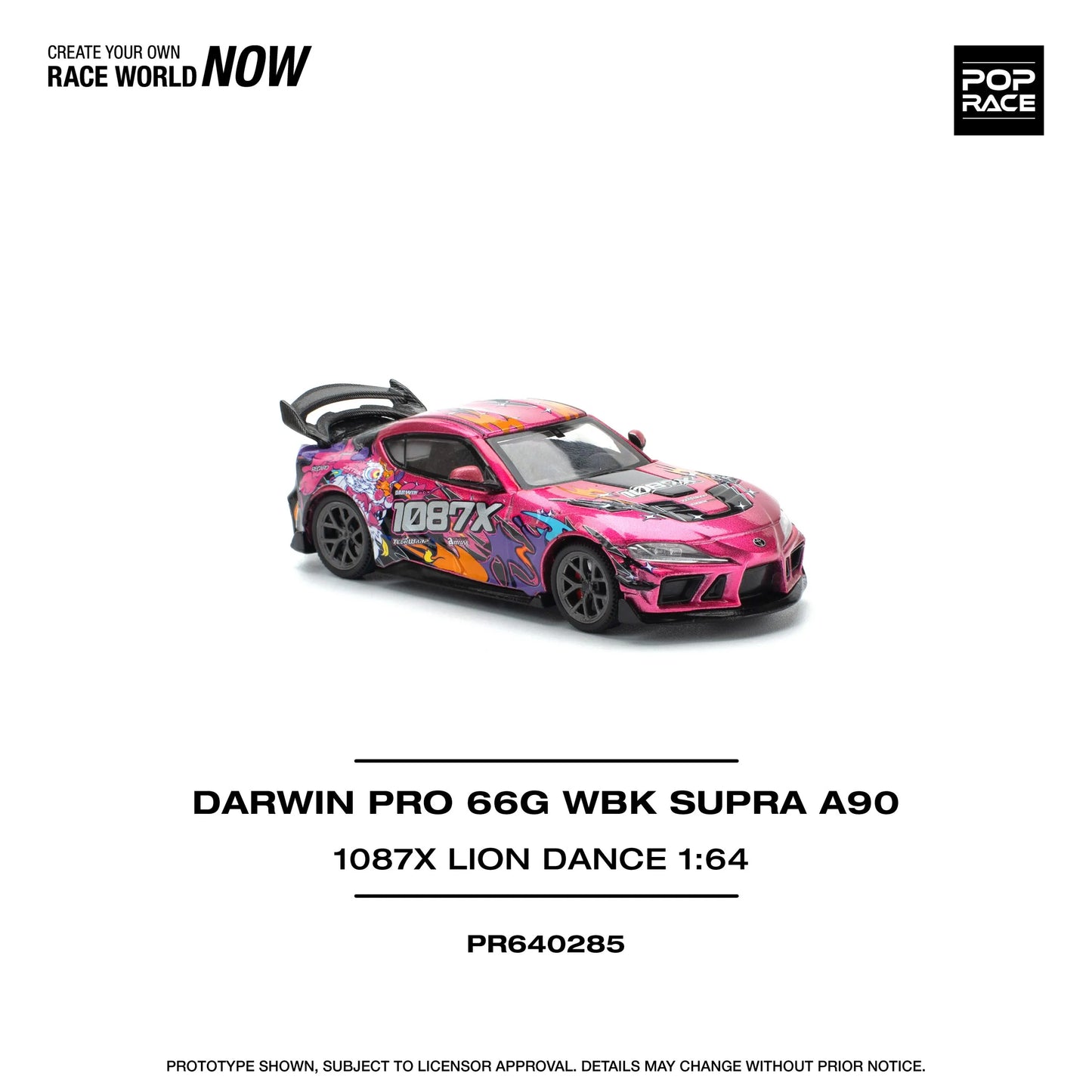 Left front angle of Toyota Supra Darwin Pro Lion Dance by Pop Race