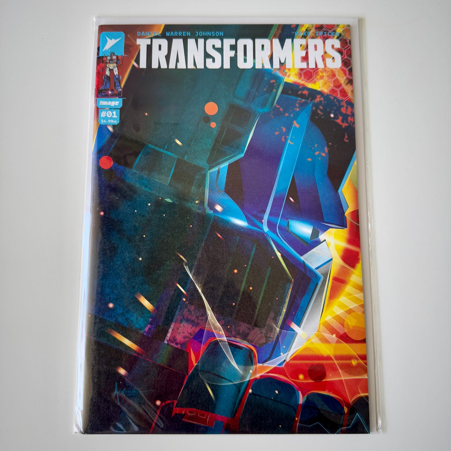 Transformers #1 1:10 ratio variant cover by Arocena 2023 Image Comics