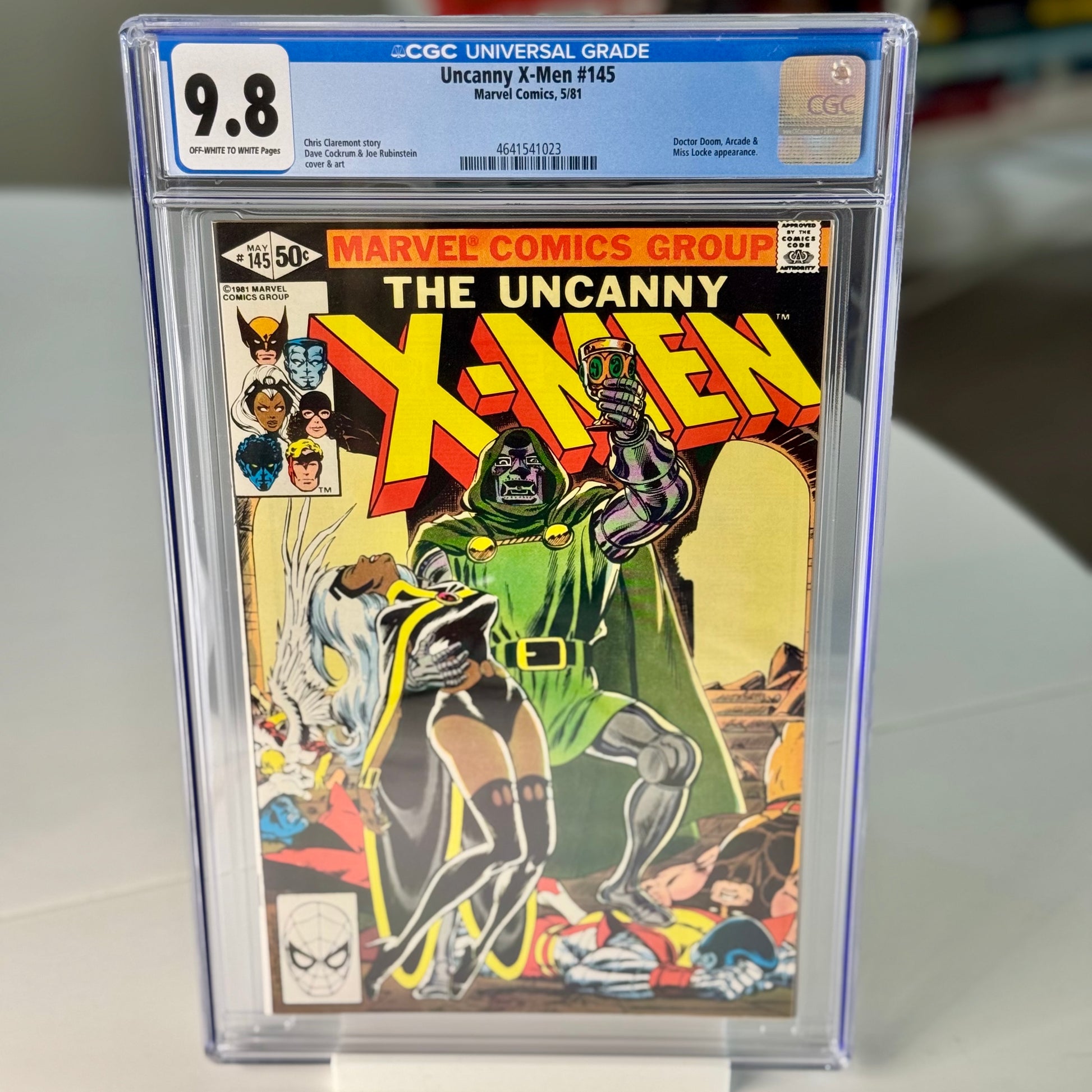 Uncanny X-Men #145 CGC 9.8 graded Marvel comic May 1981