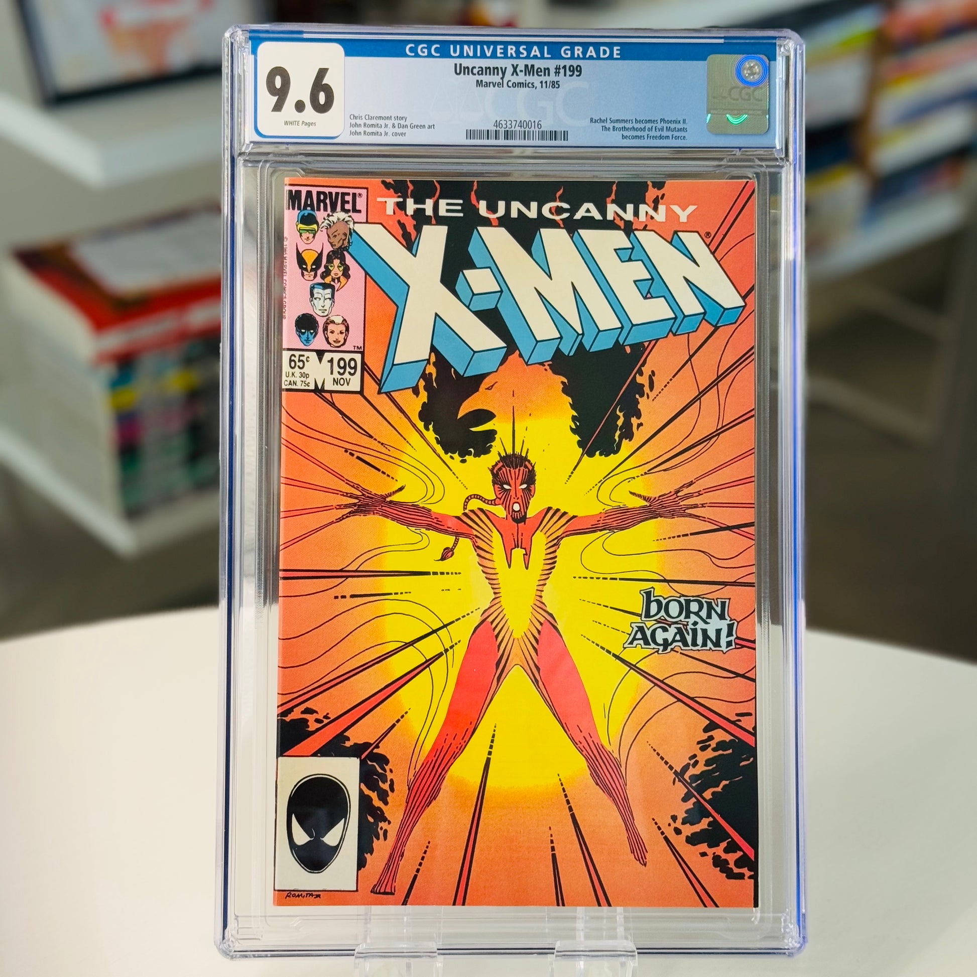 Uncanny X-Men #199 CGC 9.6 – full slab image front-facing