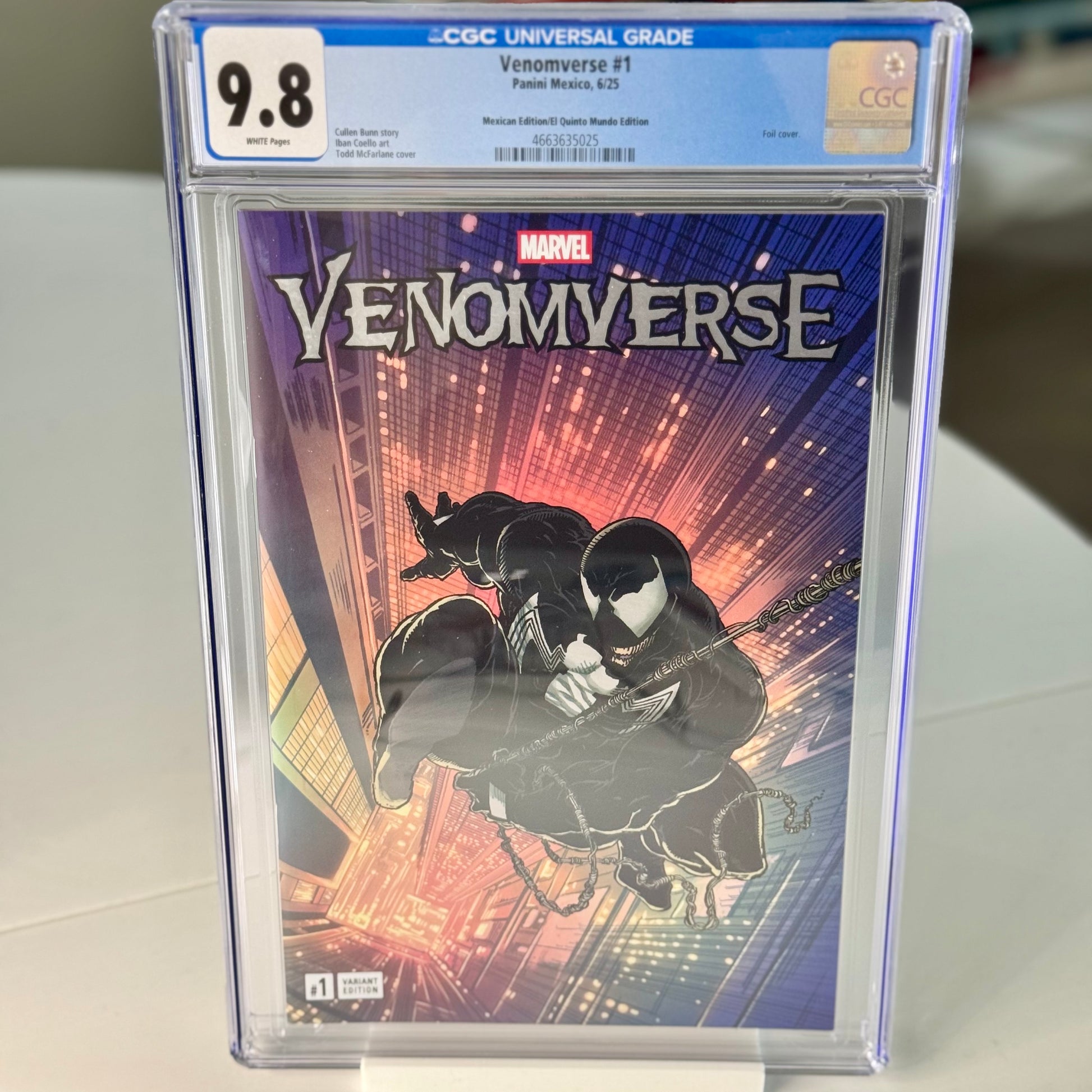Venomverse #1 CGC 9.8 Panini Mexico El Quinto Mundo foil cover
