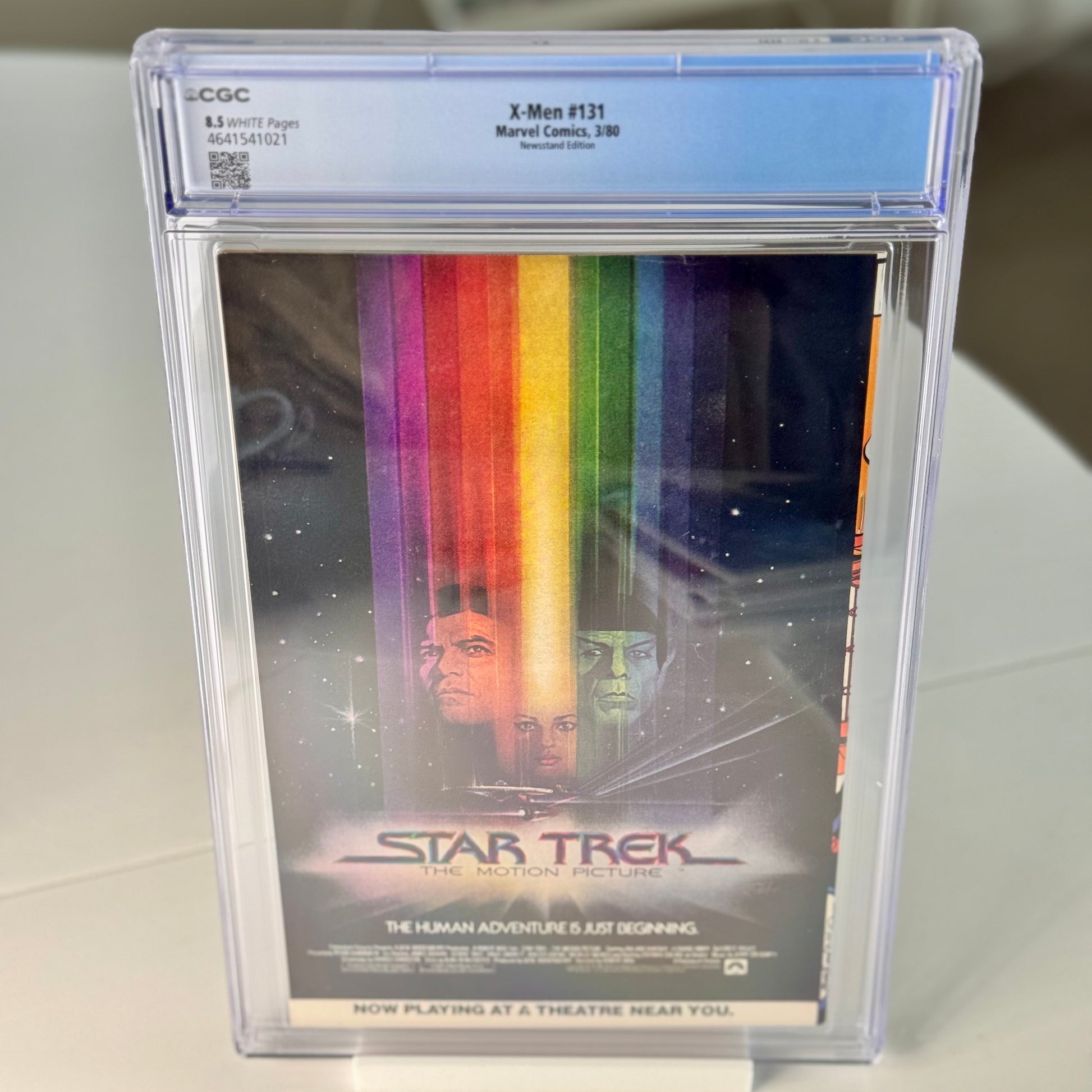 Back of X-Men #131 CGC 8.5 graded comic book slab