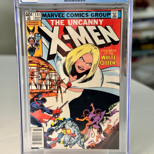 Close up of X-Men #131 CGC 8.5 comic book cover details